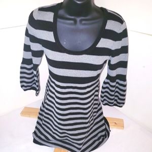 Piper and blue striped sweater dress